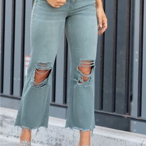 VERVET HIGH RISE CROP FLARE